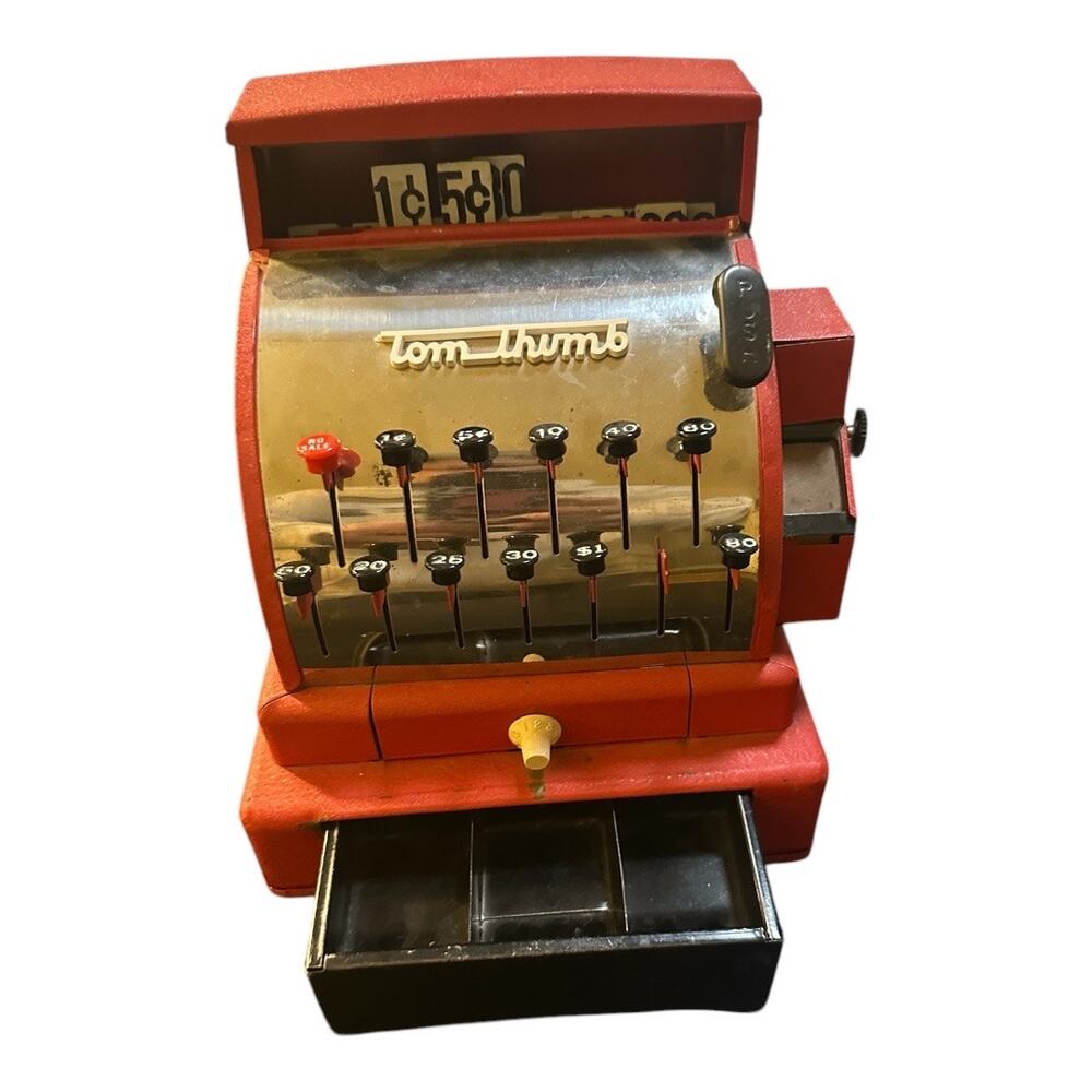 Tom Thumb Vintage Red Cash Register